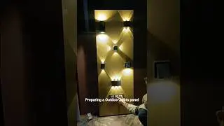 Outdoor light pannel #light #world #carpenter #work #making #shortvideo #short #trending #video#leo