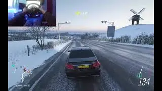 Forza Horizon 4 - MERCEDES E63 GAMEPLAY Thrustmaster T80 Ferrari 488 GTB Edition