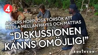 Anders tvingas gripa in och medla efter storbråk - Robinson 2022 (TV4)