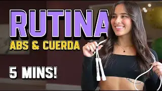 RUTINA RÁPIDA DE SALTO DE CUERDA & ABS (5 MINS) PRINCIPIANTES