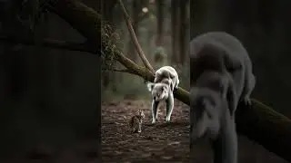 Heartwarming moment when a koala hugs a tiny kitten🐨💛🐱  #animal #cute