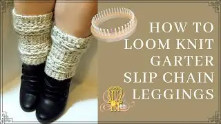 How to Loom Knit Garter Slip Chain Large Panel