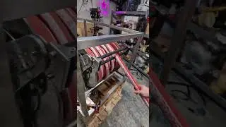 We put an air motor on our hose reel DYI beer delivery unit