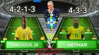 brazil vs Serbia || Best Possible line up || FIFA world cup 2022