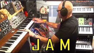 live electronic jam Berlin School style Behringer MS-5Odyssey Minimoog Monopoly Grandmother 1027
