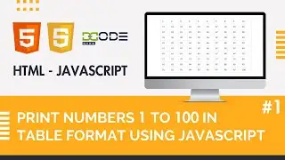 Print Numbers From 1 to 100 in JavaScript Using For Loop |