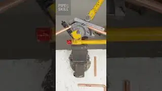 👉 How to Bend Copper Pipe to a Perfect 90&deg; 👇 Full Tutorial on Profile #plumbing #pipebending