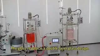 1-200L Double-Layer Glass Reactor with Precise Heating & Cooling Circulator for Your Lab!