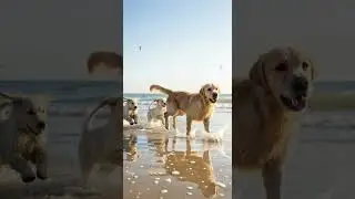 Running on Water! Happy Dog Family Adventure 🌞🐶🐾