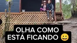 OLHA COMO ESTÁ FICANDO 😀 CHÁCARA DO ZERO 