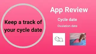Monthly cycle Tracker || Period tracking app Review || App Review
