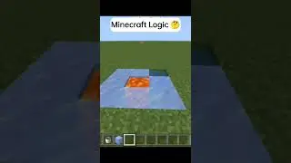 Minecraft Logic 🤔#minecraftshorts@TeslaGamerz