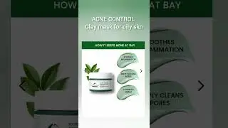 //Acne control clay mask for oily skin//#oilyskin #acneproblem