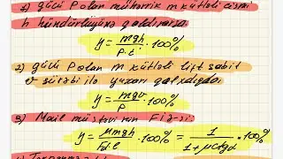 Güc və Faydalı iş əmsalı. Qısa izahda.