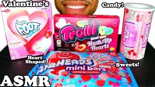 EATING VALENTINES CANDY SWEETS HEARTS SHAPED TROLLI TREATS PARTY AIRHEADS FRUIT ROLLUPS SNACKS JERRY