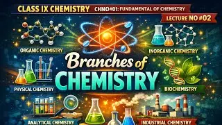 Class:IXChem||CHNO:01 Fundamentals of Chemistry||Topic: Branches of Chemistry||Lec#02