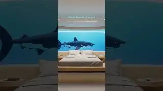 Would you stay in the Shark Room in Las Vegas? #travel #memes #ocean