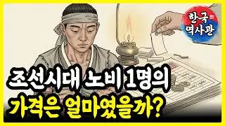조선 노비 '사람이 말 한 마리보다 쌌다고?' 문서에 적힌 충격적인 조선시대 노비 몸값  | 한국역사관
