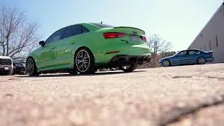 Audi RS3 - Neuspeed Wheels, AWE Exhaust and 034 Lowering Springs