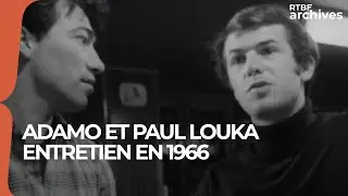 Salvatore Adamo et Paul Louka : discussions au bistrot en 1966 - RTBF Archives