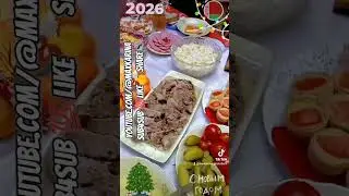 Новогодний стол Елка 🎄украшена блюда готовы 🤗 ❤️💚 New Year Dishes #newyear  #festivevibes  #ready