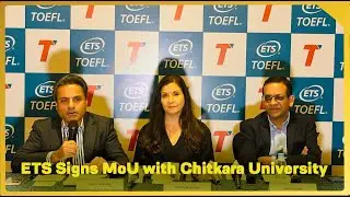 ETS Signs MoU with Chitkara University