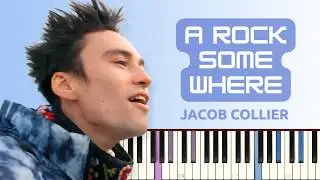 A Rock Somewhere - Jacob Collier | piano tutorial | sheet music | midi