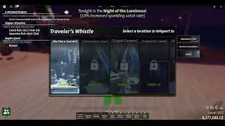 Как открыть все локации в Fisch Traveler's Whistler! Roblox