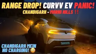 51 KM Range Challenge I Tata Curvv EV Night & Haunted Road Vlog I Chandigarh to Morni Hills