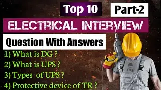 Electrical Interview Questions with Answers full Explained | Electrical Interview part-2 | #viral