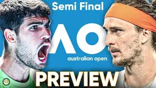 Alcaraz vs Zverev | Australian Open 2026 | Semi Final Preview & Prediction