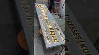 solid acrylic led sign board  #signage #goldenletter #viral #ytshorts#shorts #youtubeshorts#trending