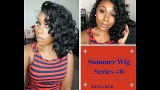Classy Sophisticated Bomb Curly Messy Bob |Summer Wig Series #6 FRIDAY NIGHT HAIR GLS77