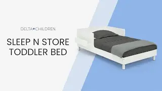 Sleep N Store Toddler Bed with Interchangeable Shelf  (by Delta Children)