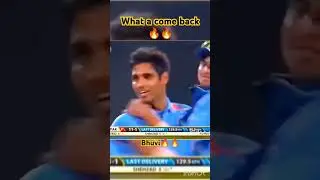 What a come back of bhuvi🔥🔥 #short #cricketstatus #pushpa2remix #trending