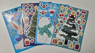 Cozy Christmas Stickers #paper #sticker #rpstickers #asmr #relaxing #diy #subscribe #asmrvideo #diy
