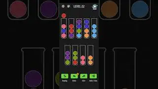 Ball Sort Puzzle Level 22 solution,  Ball Sort Puzzle - Color Games, EasyFun Puzzle Game Studio