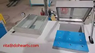 automatic silicone logo embossing logo on T shirt,garment fabric.silicone molding embossing machine
