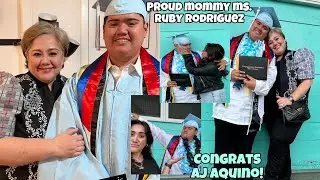 BUNSONG ANAK NI MS. RUBY RODRIGUEZ FINALLY GRADUATE NA NG COLLEGE. CONGRATS AJ AQUINO🎉👏