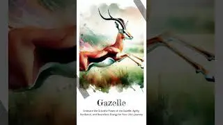 ✨Unlock Gazelle Power!✨ Agility 🦌 Resilience 💪 Energy ⚡ Boost Your Life Journey! #Krafttier