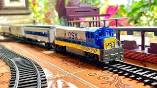 FENFA RAILCAR DIESEL MIXED CARS BATTERY-POWERED TRAIN SET ASMR RUNNING SESSION | DS WORLD MINIATURE