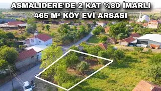 1364- GÖNEN ASMALIDERE'DE 2 KAT %80 İMARLI KÖY EVİ ARSASI