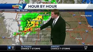 Iowa weather: Storms west this morning, warm and humid afternoon