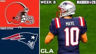 Patriots vs. Browns | Week 8 Simulation | Madden 26 PS5 Gameplay