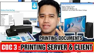 TESDA CSS NC II : COC 3 PRINTING DOCUMENTS #css #network #networking #computernetwork #fyp