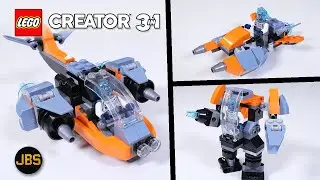 LEGO Creator 3 in 1 Cyber Drone Review and Build - New 2021 Set 31111