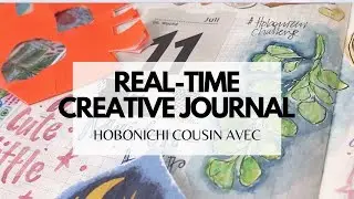 Creative Journal With Me Hobonichi Cousin | Less Edited Real-time Journaling