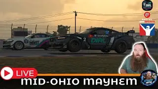 DIRL Ford Mustang Challenge Series iRacing LIVE | Mid-Ohio Mustang GT4 Battle