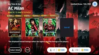 110 Rated Zlatan Ibrahimovic 🥵 Big Time & Epic AC Milan ❤️ Konami eFootball 2026 Pack Opening Part I