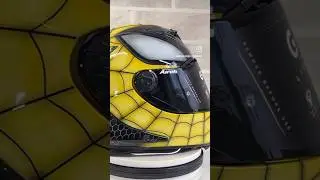 #airbrush #helmet #custom #spiderman #aerografia #helmetdesign #custompaint #motorcycle #biker